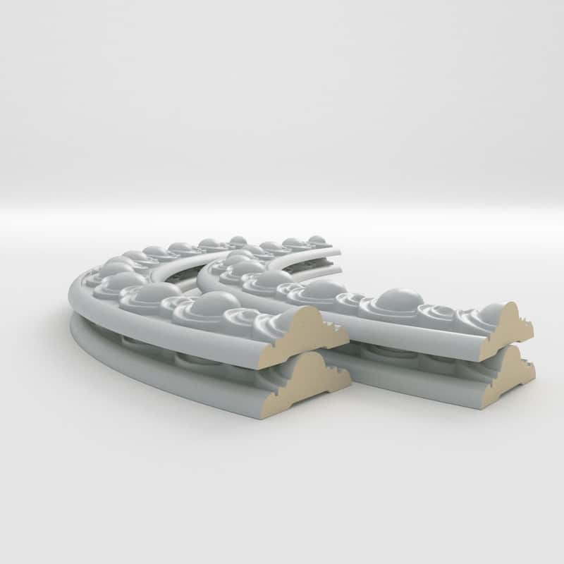 35 1/2"OD x 29 1/2"ID x 3"W x 1"P Hillsborough Ceiling Ring