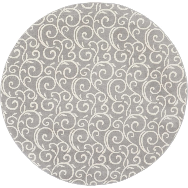 Nourison Grafix Farmhouse Country Scroll Transitional Area Rug