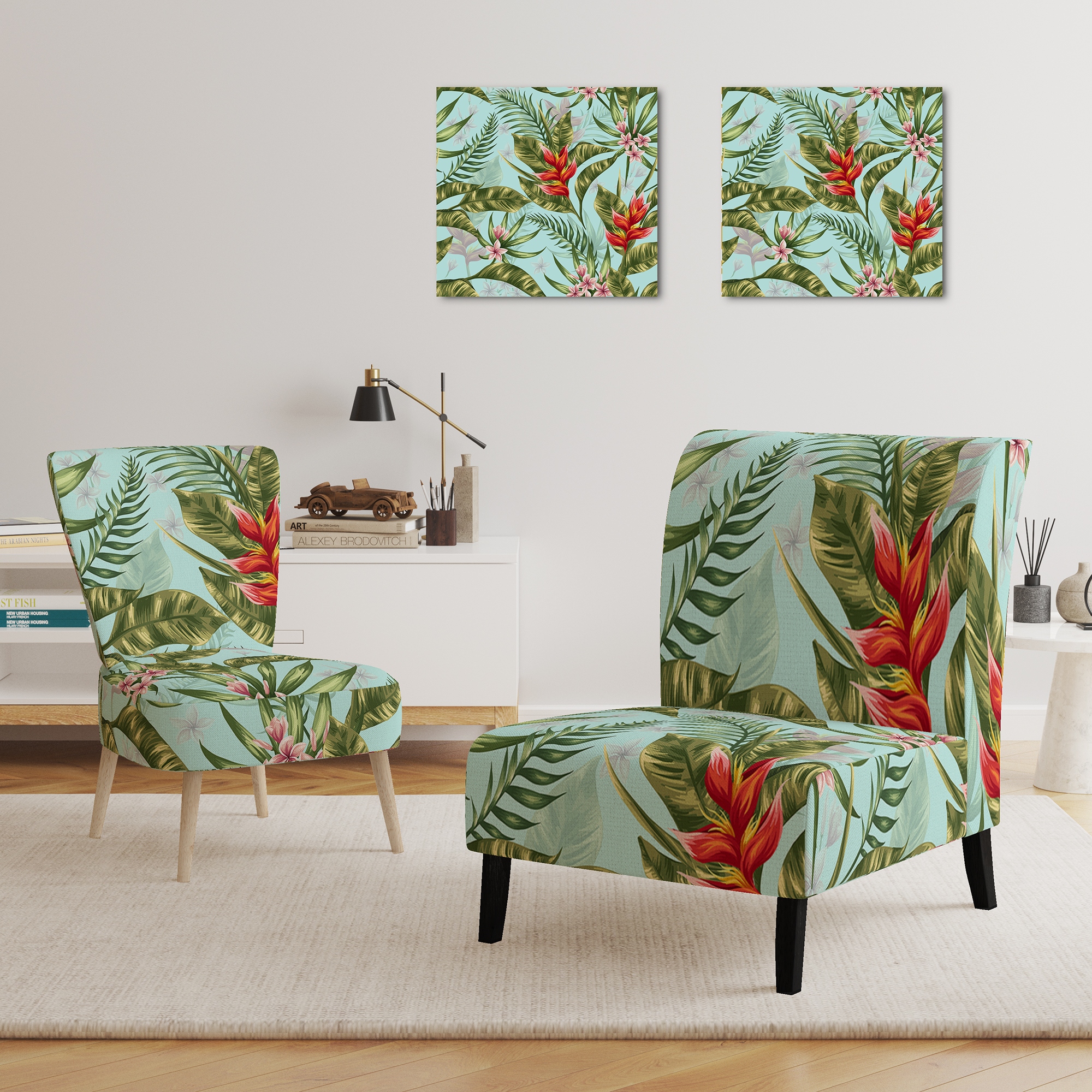 Tropical print deals chair