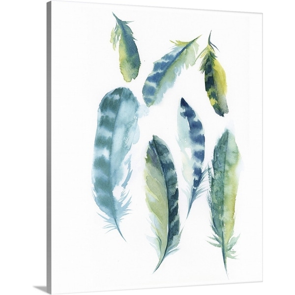 "Majestic Feathers III" Canvas Wall Art