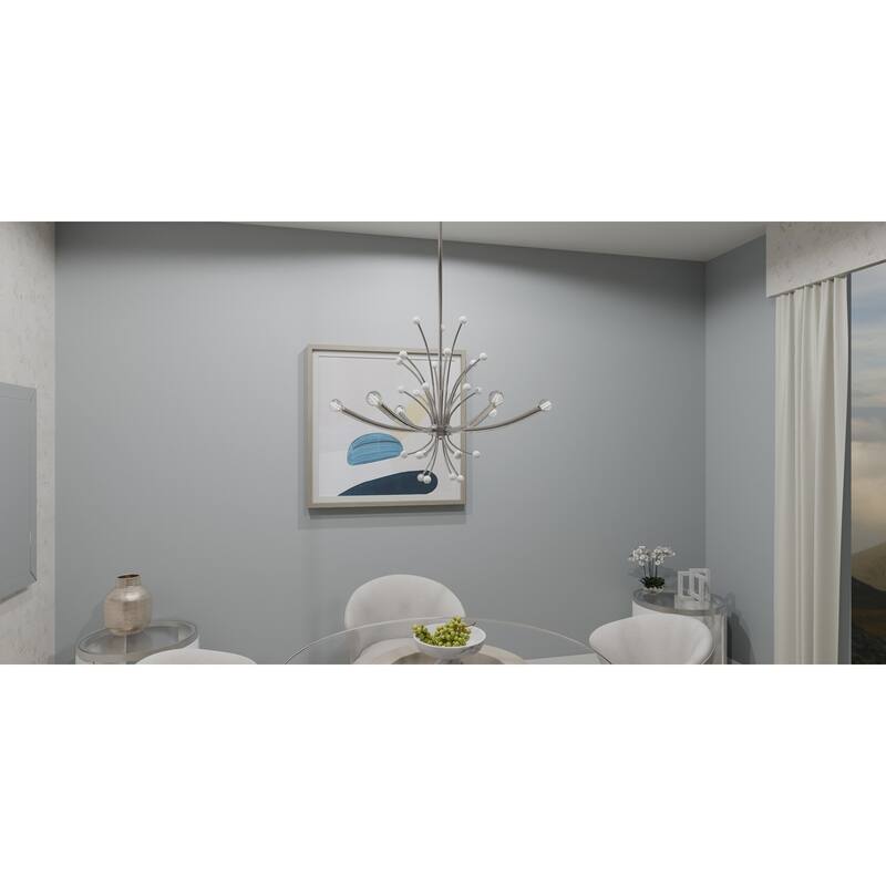 Kiera 6-Light Polished Nickel Chandelier