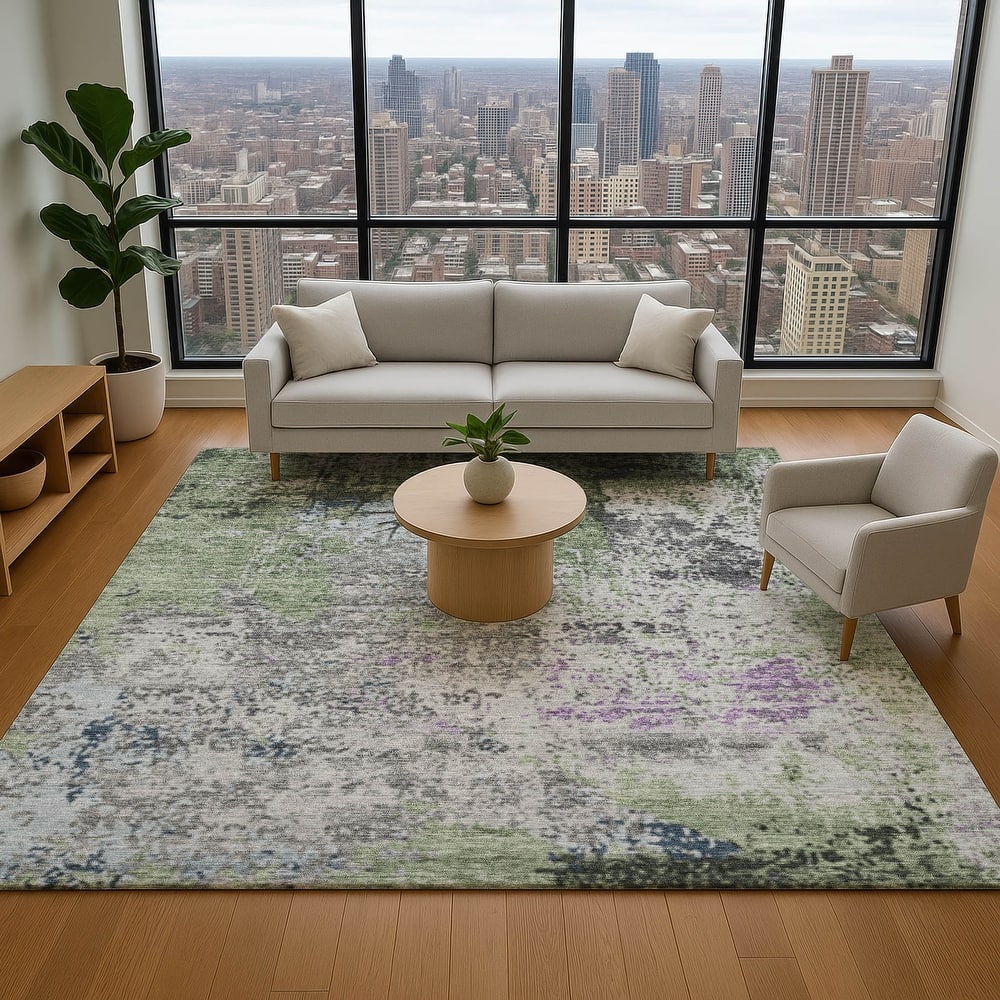 Premium Washable Super Soft Abstract Modern Mayfield Rug