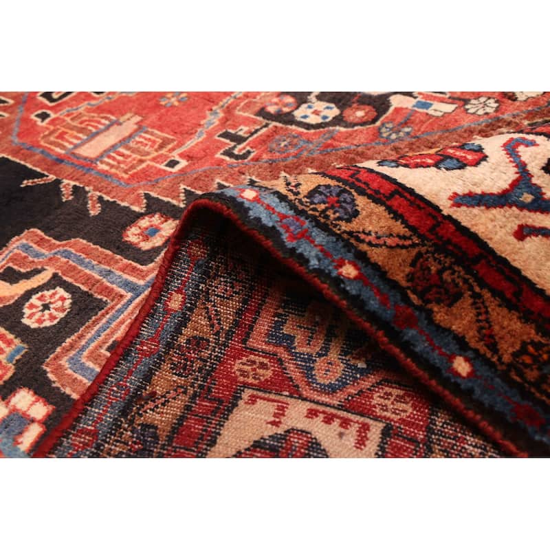 ECARPETGALLERY Hand-knotted Anatolian Vintage Dark Navy Wool Rug - 5'2 x 8'11