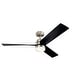 preview thumbnail 8 of 8, Spyn 52-inch LED Ceiling Fan (3-finish options) Brushed Nickel