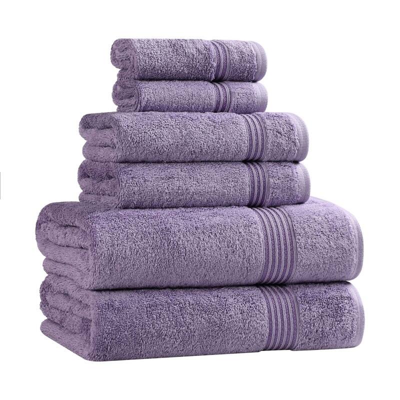 Superior Heritage Egyptian Cotton Absorbent 6-Piece Towel Set