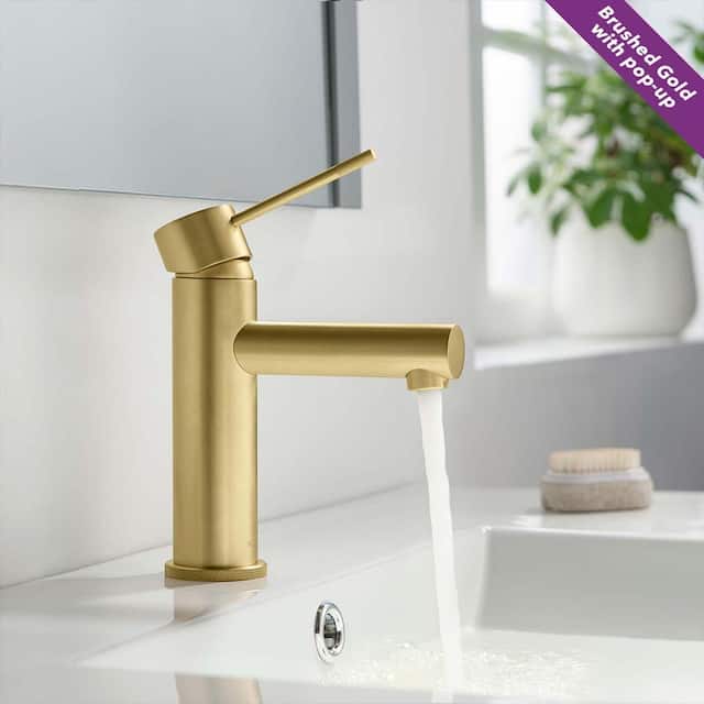 Luxury Solid Brass Single Hole Bathroom Faucet