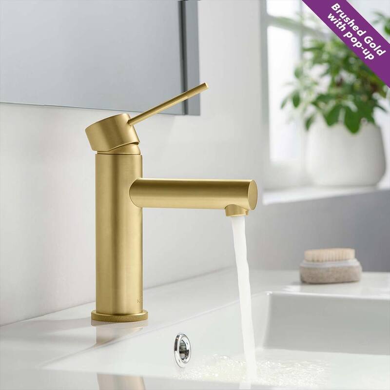 Luxury Solid Brass Single Hole Bathroom Faucet