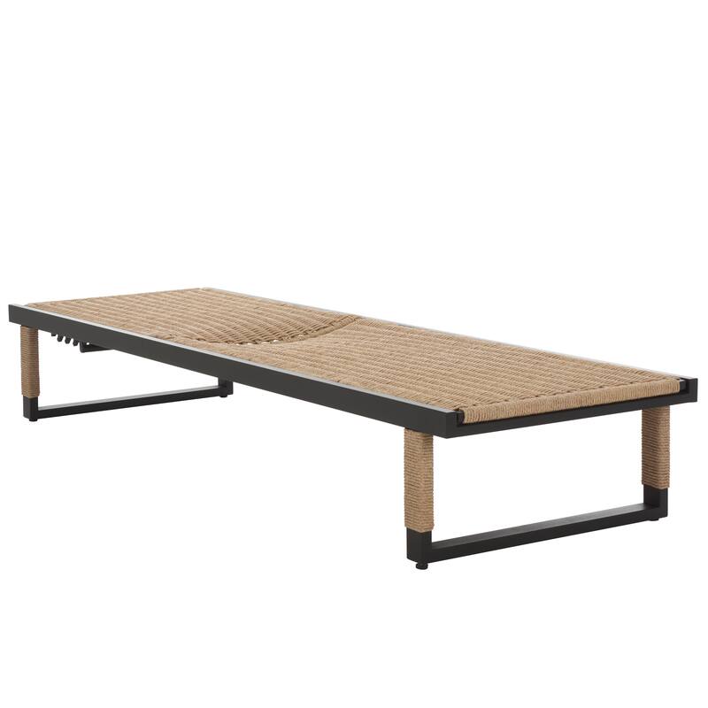 SAFAVIEH Outdoor Living Arman Lounger - 79"W x 26"D x 13"H