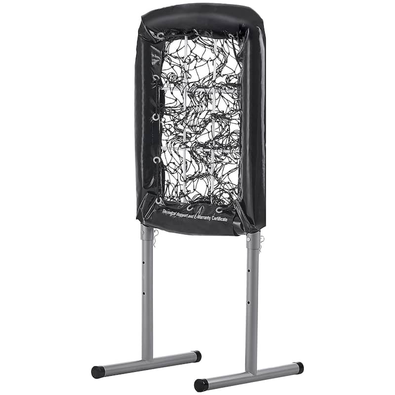 9 Hole Baseball Net, Softball Baseball Training Equipment for Hitting Pitching Practice, Height Adjustable Trainer Aid - 21"x29"