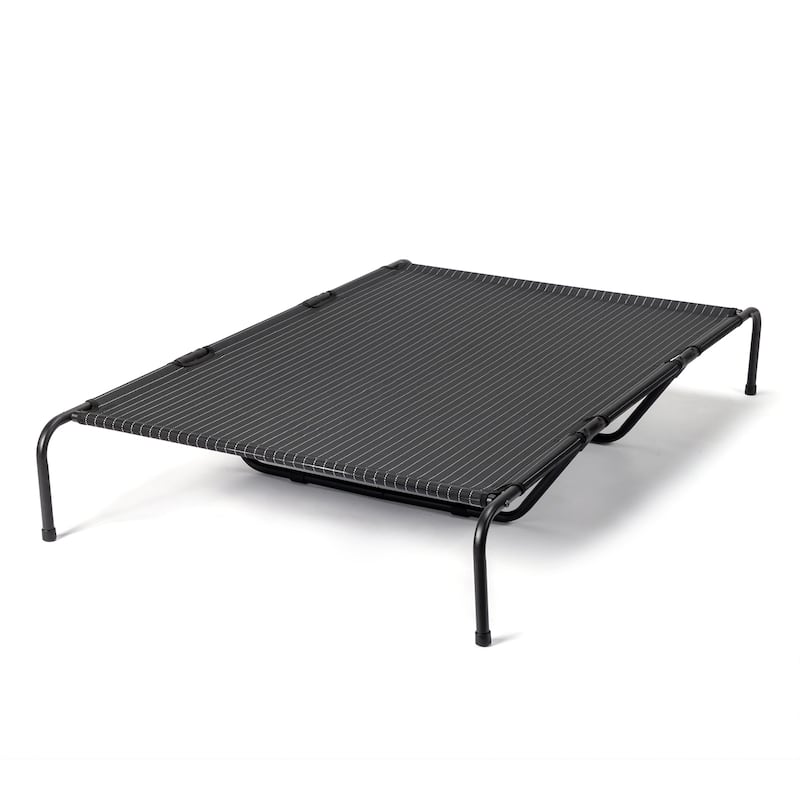 Large Elevated Dog Bed with Powder Coated Steel Frame Suitable for Large Dogs - 60"D x 37"W x 9"H