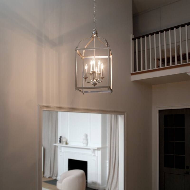 Kichler Lighting Larkin Collection 6-light Brushed Nickel Foyer Chandelier
