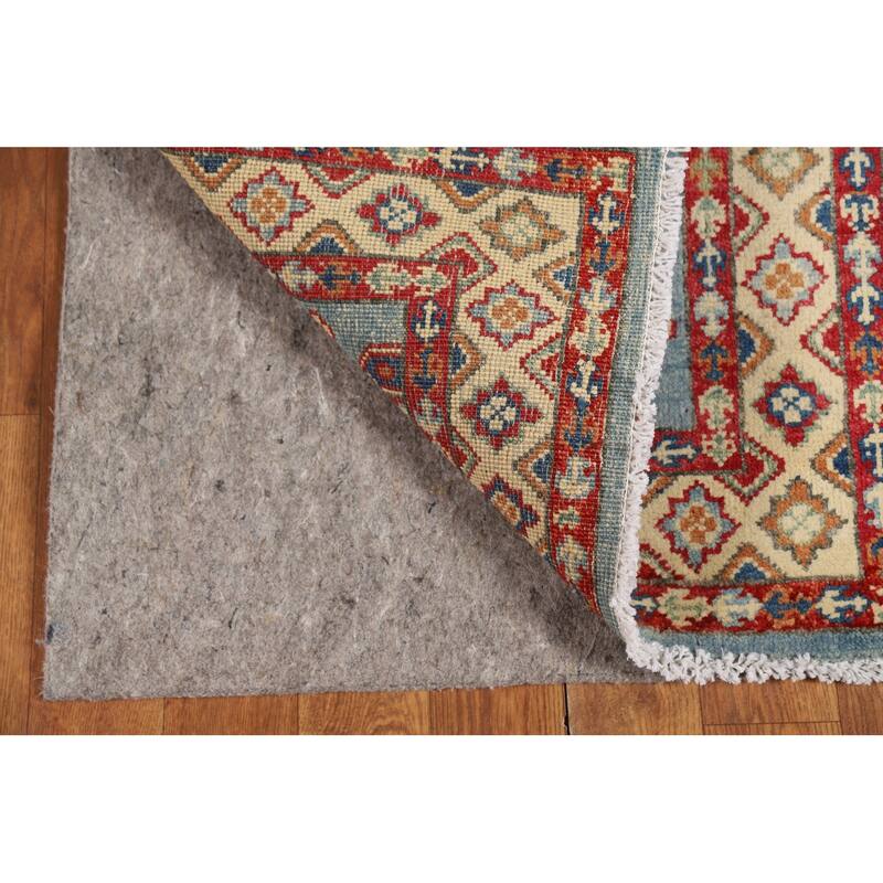 Light Blue Kazak Foyer Rug Handmade Wool Carpet - 2'0" x 3'0"