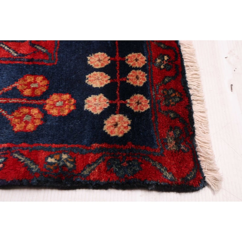 ECARPETGALLERY Hand-knotted Anatolian Vintage Dark Navy Wool Rug - 4'9 x 8'5