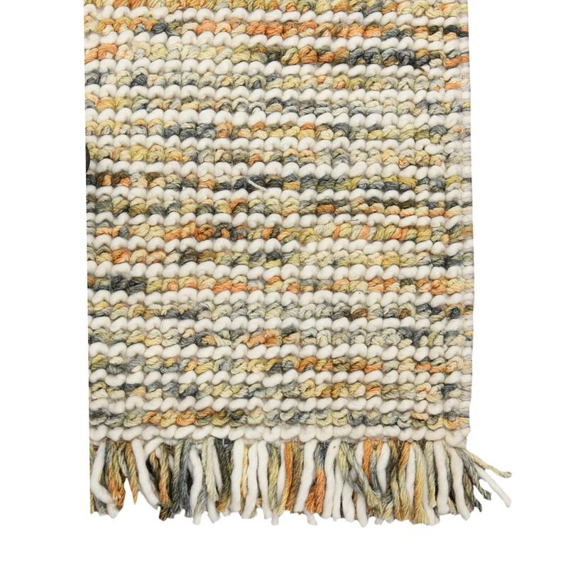 HomeRoots Striped Lodge Rectangle Area Rug - 90.00 in. x 60.00 in. x 0.40 in.