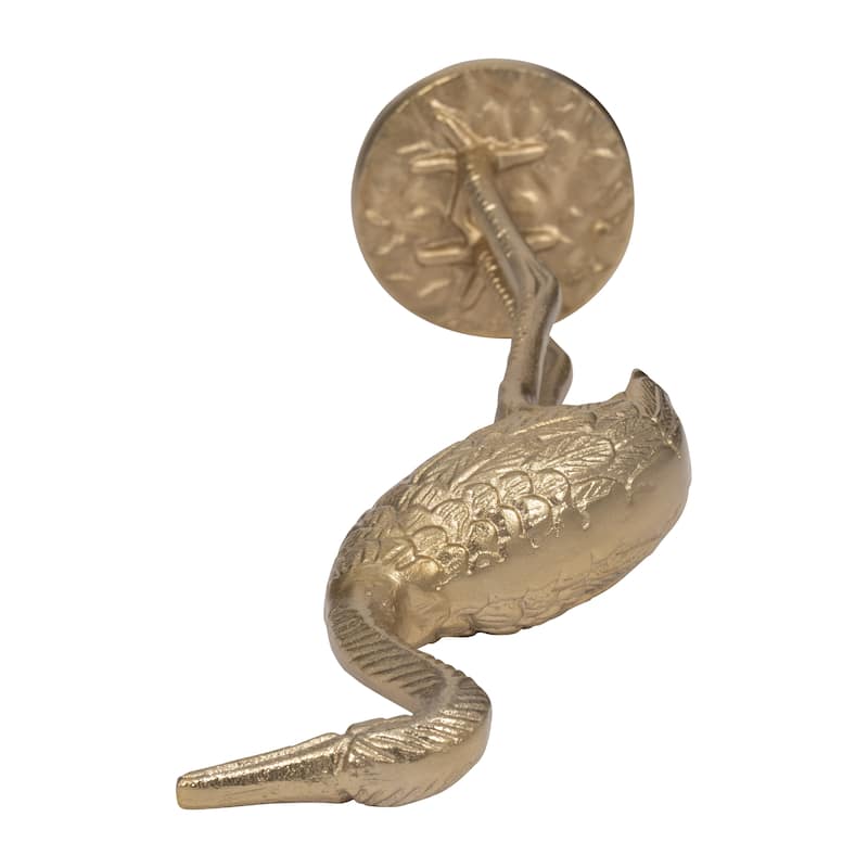 Sagebrook Home Elegant 24" Bronze Crane Figurine - 5" x 3" x 16"