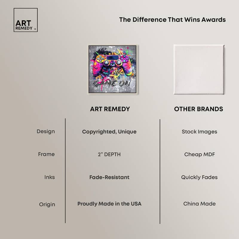 Game On Canvas by Art Remedy