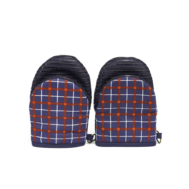 Nautica Home Plaid Red/Navy 100% Cotton Mini Oven Mitt With Silicone Palm (Set of 2)