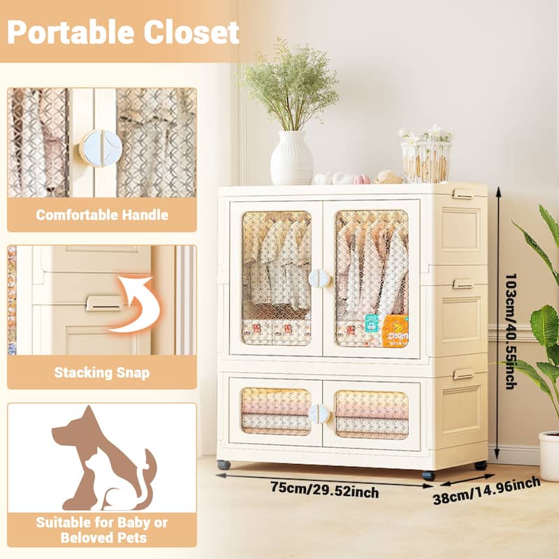 Plastic Storage Bins Stackable Storage Containers With Doors