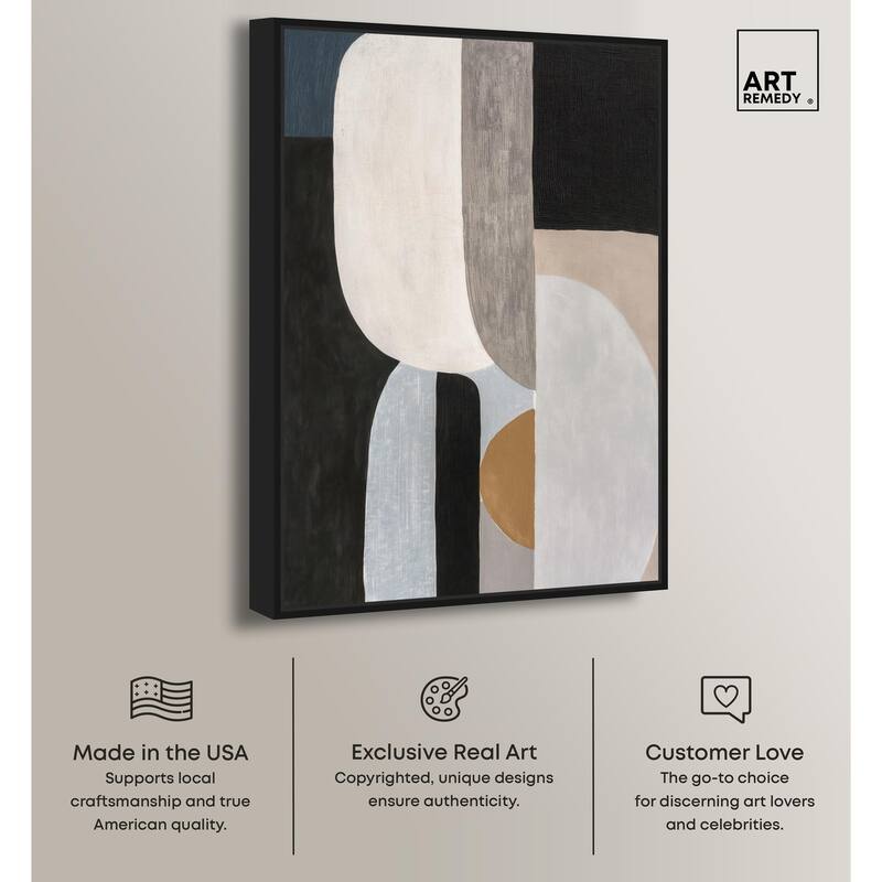 Interlocking Segments II Canvas by Art Remedy