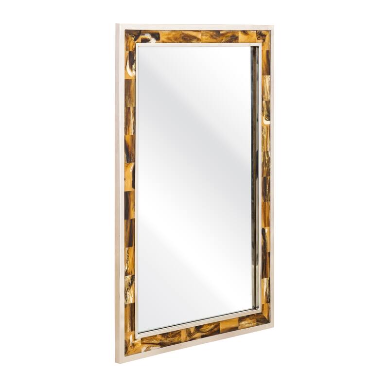 Elk Home Juba Horn Finish Composite 24 Inch Wide Mirror