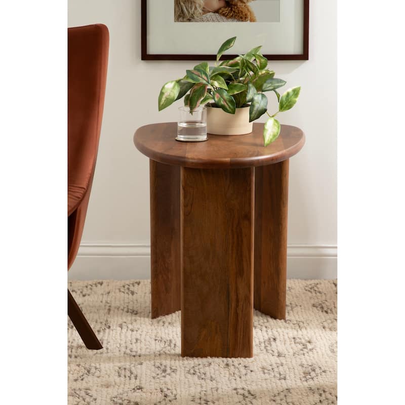 Kate and Laurel Tortola Wood Side Table