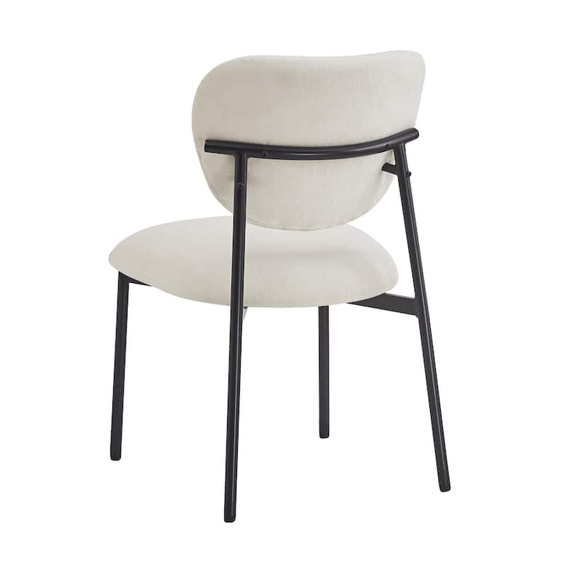 Dining Chairs Set of 2, Parsons Chair Upholstered Chair with Metal Legs