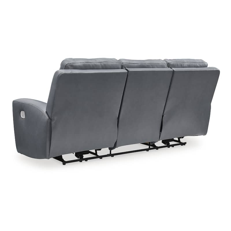 Signature Design by Ashley Mindanao Steel Power Reclining Sofa - 89"W x 42"D x 43"H