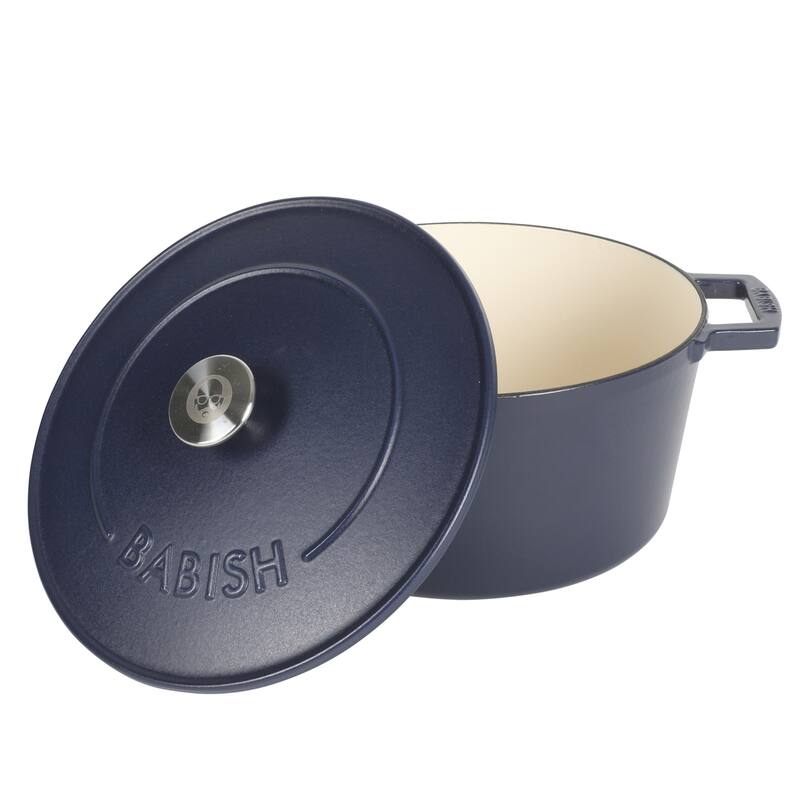 Babish 6 Qt Round Matte Enamel Cast Iron Dutch Oven