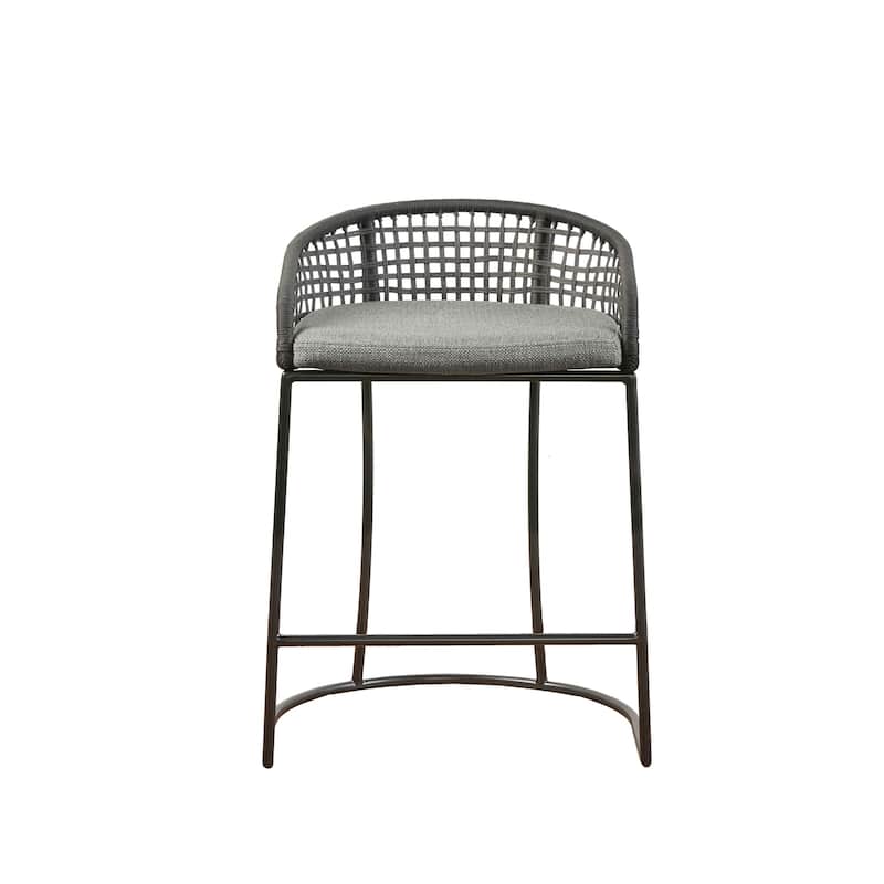 Madison Park Carmel Woven Counter Stool 25"