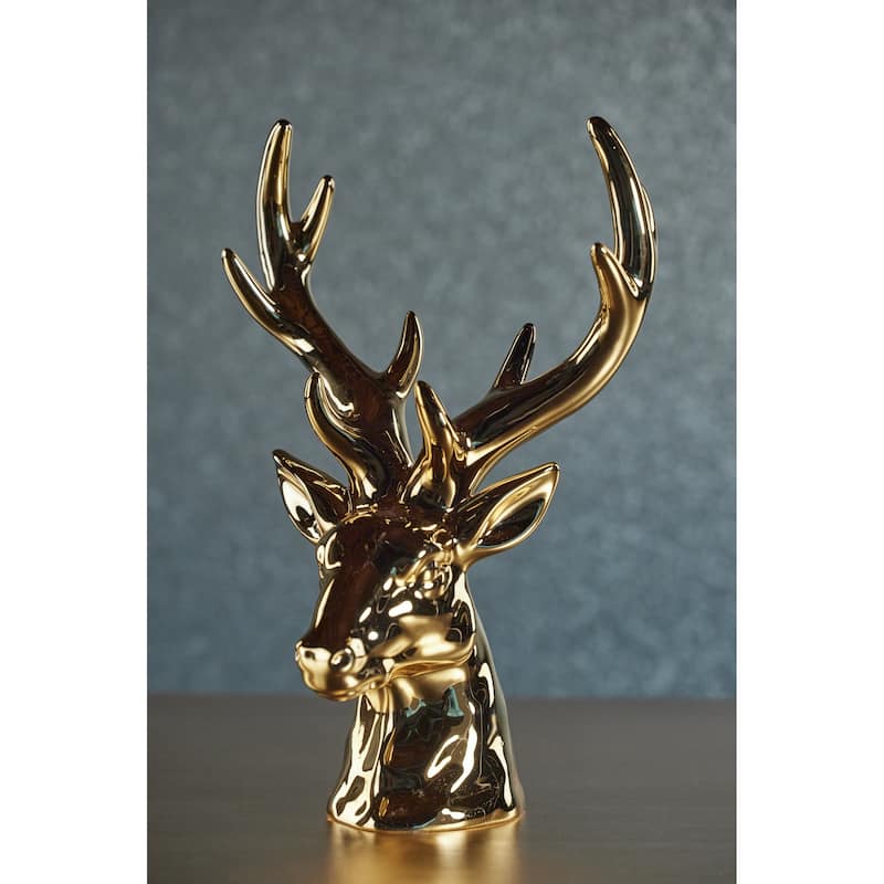 Rocky Mountain 15.5" Ceramic Stag Head Figurine Statue