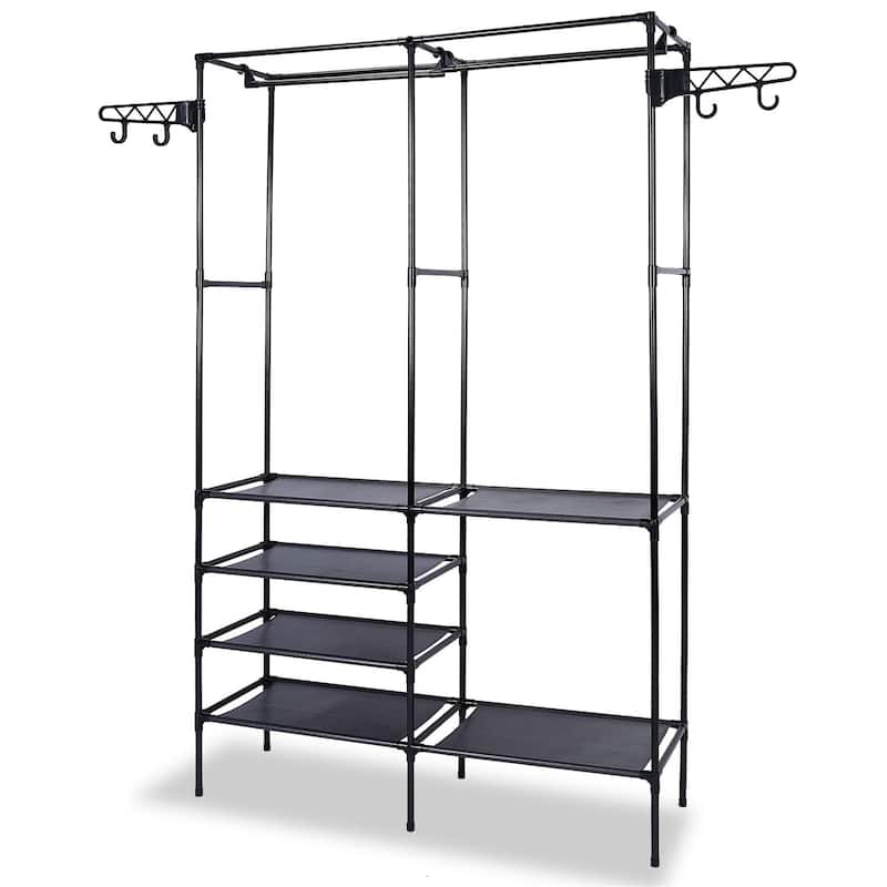Multifunctional Freestanding Garment Rack Organizer