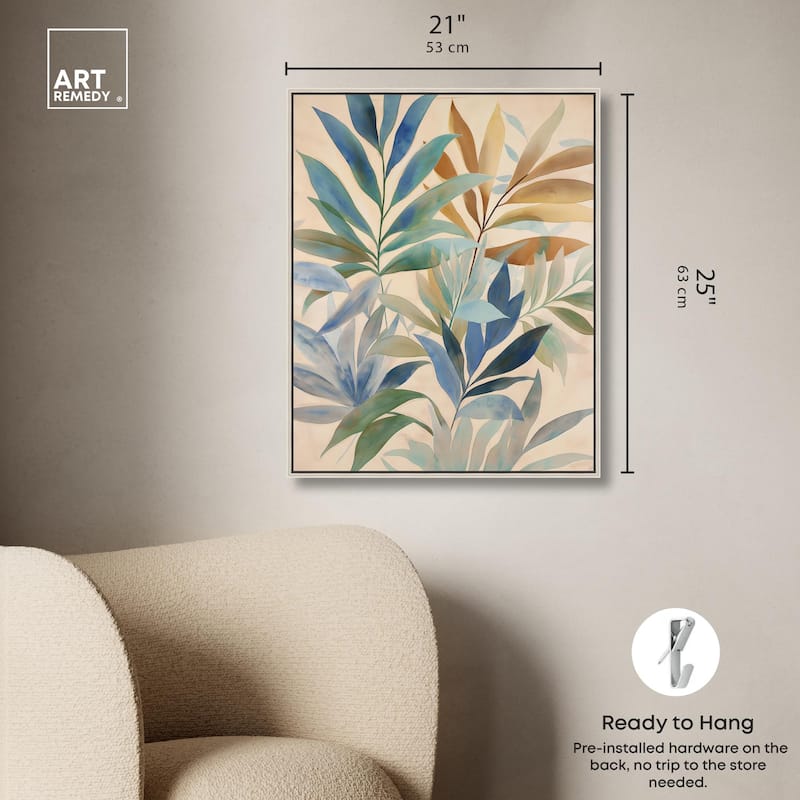 Leaf Labyrinth II Canvas by Art Remedy