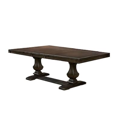 Transitional Style Dining Table in Espresso Finish