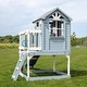 preview thumbnail 13 of 13, Backyard Discovery Beacon Heights Cedar Wooden Elevated Kids Playhouse - 6'3" x 10'0"