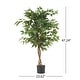 preview thumbnail 8 of 11, Harney Artificial Ficus Tree by Christopher Knight Home