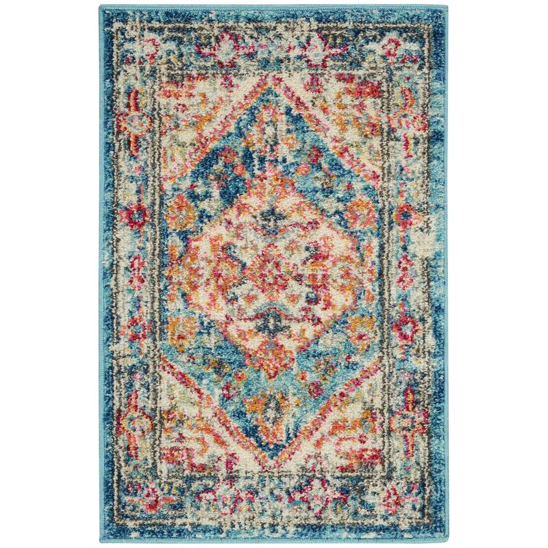 Copper Grove Alsleben Vintage Persian Floral Medallion Area Rug