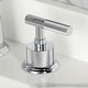 preview thumbnail 22 of 35, Kingston Brass Convergent Two-Handle 3-Hole Deck Mount Widespread Bathroom Faucet with Knurled Handle and Brass Pop-Up Drain
