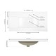 preview thumbnail 25 of 120, JONATHAN Y Aubert 3-Hole Rectangular Ceramic Single Sink Basin Vanity Top