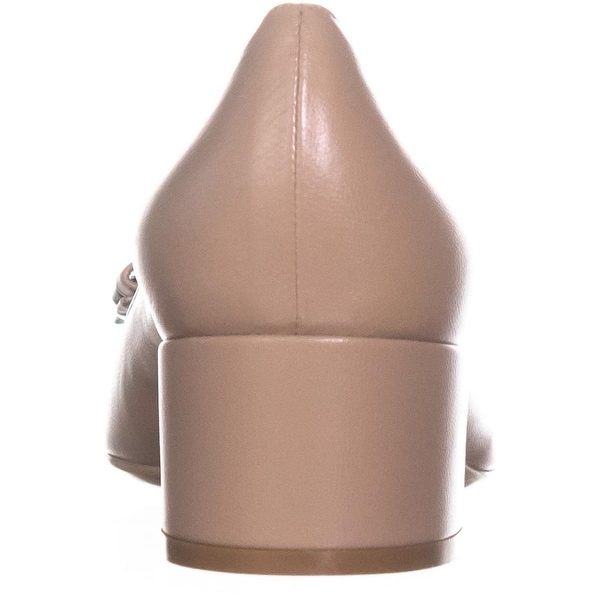 ferragamo block heel pumps