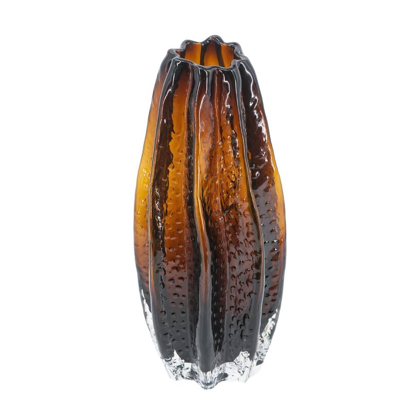 A&B Home Textured Glass Vase - 6"Dia. .7" x 11.8"