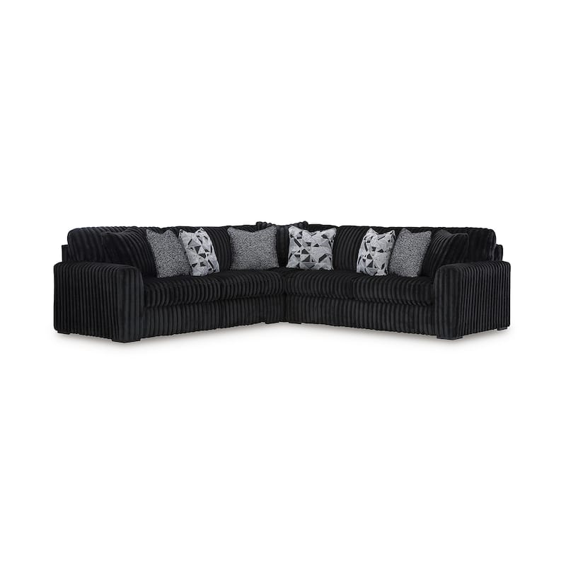 Signature Design by Ashley Midnight-madness 3-Piece Sectional - 121" W x 121" D x 40" H