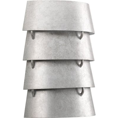 POINT DUME® Surfrider Collection Galvanized Finish Wall Sconce - 9 in x 3.875 in x 11.125 in