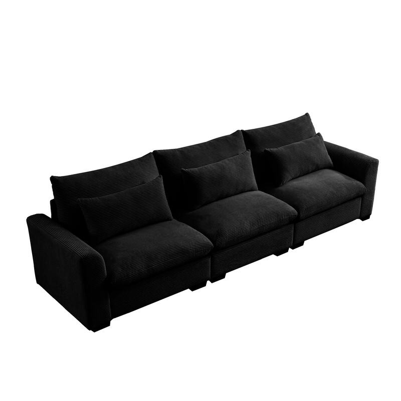 GDFStudio- Mark Corduroy Three-Seater Sofa