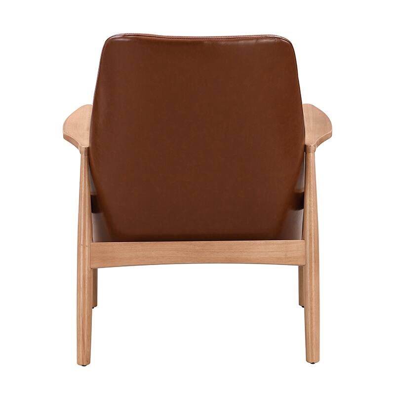 Sherpa Fabric Accent Chair with Solid Wood Frame, Upholstered & Comfortable for Living Room - 26.25" D x 27.5" W x 32.25" H