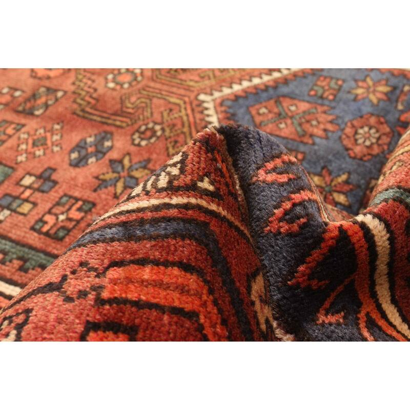 ECARPETGALLERY Hand-knotted Andelz Dark Red Wool Rug - 4'2 x 6'9