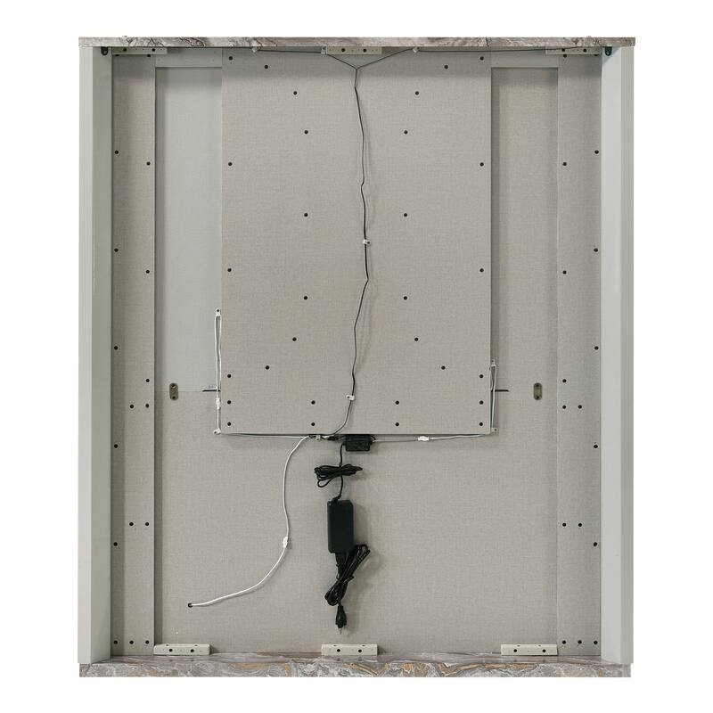 Furniture of America Sherri Modern 6-Piece Light Grey Solid Wood Kids Platform Bedroom Set with LED