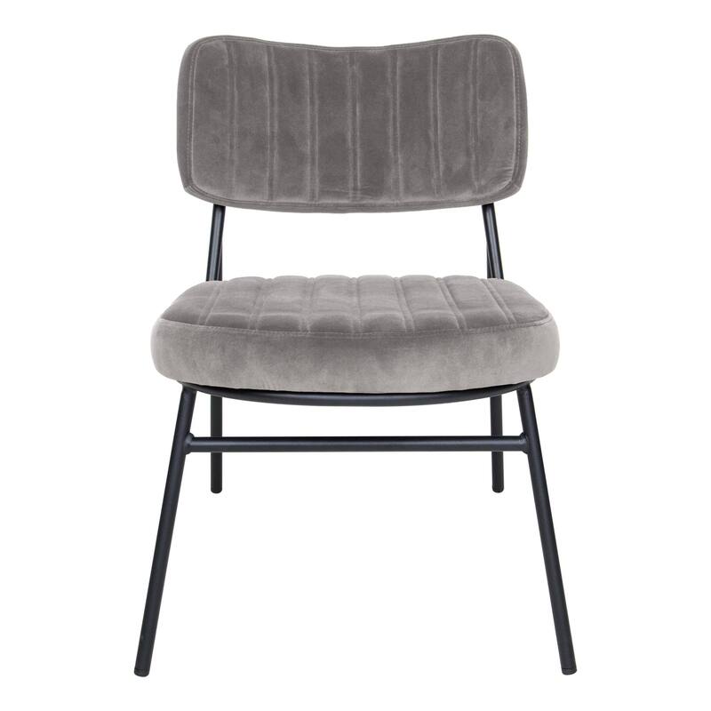 Marilane Modern Set of 2 Velvet Upholstered Accent Chairs with Sturdy Metal Legs for Home Office and Lounge Living Room