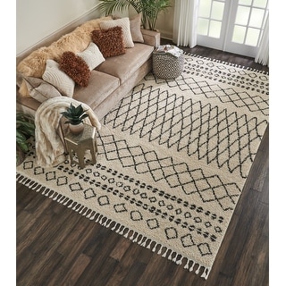 Nourison Moroccan Shag Plush Boho Area Rug