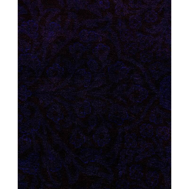Overdyed One-of-a-Kind Hand-Knotted Area Rug - Purple - 9' 3" x 12' 6"