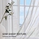 preview thumbnail 23 of 29, Deconovo Bedroom Crepe Solid Sheer Voile Curtain (2 Panels)